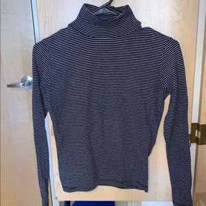 Navy turtleneck